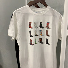 Load image into Gallery viewer, Boot Western T-Shirt Women T Shirt Summer Loose Vintage Boho Texas T Shirt Cowgirl Cowboy Cute Graphic Tees Hippie Tshirts Retro
