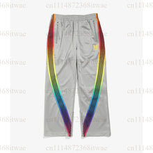 Load image into Gallery viewer, Unisex Embroidery Track Suit Striped Tape Zip‑Up Jacket Pants Set Casual Sportswear Outfit Long Sleeve Athletic Tracksuit Set
