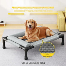 Load image into Gallery viewer, Elevated Pet Bed for Dogs &amp; Cats Durable Breathable Cat Bed with Slope Headrest Washable Pet Bed Cat House for All-Season Use
