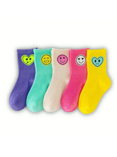 Load image into Gallery viewer, Smiley Kids Mid Calf Socks
