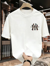 Load image into Gallery viewer, Men's summer printed T-shirt - High-quality, casual, versatile and trendy loose-fitting T-shirt
