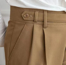 Load image into Gallery viewer, Classic Pleated Business Suit Trousers
