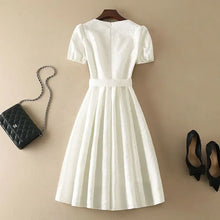 Load image into Gallery viewer, Elegant Bow Detail A-Line Dress
