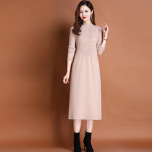 Load image into Gallery viewer, Autumn Knit A-Line Sweater Dress
