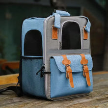 Load image into Gallery viewer, Pet Backpack,Dogs and Cats Travel Portable Back Bag,Large capacity,Pet Carrier Bag for Cats and Dogs, Portable Travel Backpack
