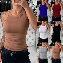 Load image into Gallery viewer, Women Summer Tank Tops Ladies Casual Sleeveless Slim Vest Tops
