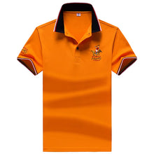 Load image into Gallery viewer, Polo Shirt Men Summer New Men's Short-Sleeved Polo Shirt Mens Embroidery Synthetic Fiber Fabric Youth Casual Business Polo Shirt
