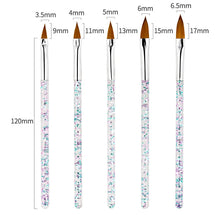 Load image into Gallery viewer, Nail Art Brushes Nail Art Tool Set Nail Dotting Tools Nail Dust Brush Striping Long Lines Nail Drawing Pen Nail Design
