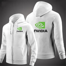 Load image into Gallery viewer, Zippered Printed Slim Hoodie
