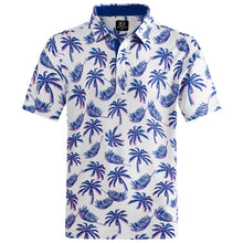 Load image into Gallery viewer, Hawaiian Print Streetwear Polo Shirt
