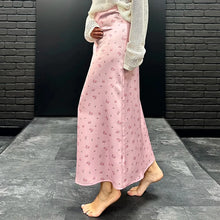 Load image into Gallery viewer, 2026 Satin Printed Skirts Women High Waist Long Skirts Summer Midi A-line Skirts Women Office Elegant Women's Loose Skirts
