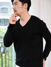 Load image into Gallery viewer, Thick Solid V-Neck Pullover
