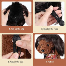 Load image into Gallery viewer, Pet Wigs Cosplay Props Dog Cat Cross-Dressing Hair Set Photography Funny Props Head Accessories Prank Pet Supplies Costumes DIY
