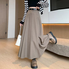 Load image into Gallery viewer, Elegant Skirts for Women Korean Style Long Skirt Female Black Pleated Midi Skirt Women's Clothing Office Lady Skirts Outfits New
