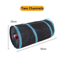 Load image into Gallery viewer, Cat Tunnel Pet Supplies Cat S T Pass Play Tunnel Foldable Cat Tunnel Cat Toy Breathable Drill Barrel for Indoor loud paper
