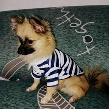 Load image into Gallery viewer, Striped Pet Shirt Soft Pullover Outfit Suitable For Puppy Dogs Cats Schnauzers Pomeranians Daily Casual Pet Apparel
