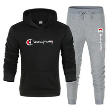 Load image into Gallery viewer, 2025 Men's Tracksuit Hooded Sweatshirt+Sweatpants 2 Pcs Sets Sports Suit Casual Jogger Sportswear 2 Piece Male Streetwear Sets
