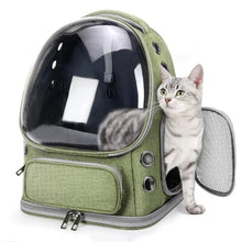 Load image into Gallery viewer, Pet Cat Carrier Bag Outdoor Travel Backpack for Cats Small Dogs Breathable Cat Carrying Bag Pet Supplies Transparent
