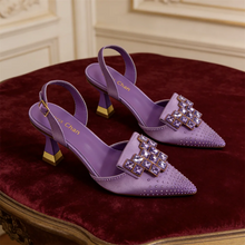 Load image into Gallery viewer, Chic Women’s High Heels – Sparkling Diamond Accents &amp; Sleek Pointed-Toe Design for Parties and Daily Commuting
