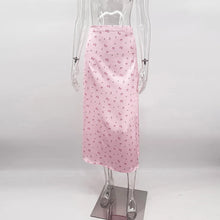 Load image into Gallery viewer, 2026 Satin Printed Skirts Women High Waist Long Skirts Summer Midi A-line Skirts Women Office Elegant Women's Loose Skirts
