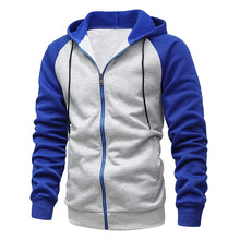Load image into Gallery viewer, Men’s Fleece Zip-Up Hooded Sweatshirt
