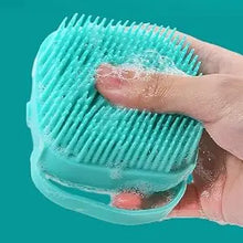 Load image into Gallery viewer, Blue Yellow Shampoo Dispenser Brush
