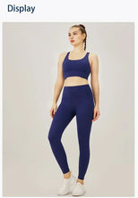 Load image into Gallery viewer, Women's Yoga Set Workout Set 2 Piece High Waist Yoga Leggings Sports Bra Gym Suit Activewear Sports Fitness Set Sports Suit
