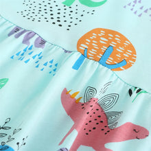Load image into Gallery viewer, Dinosaur Print Summer Girls Dress
