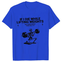 Load image into Gallery viewer, Gym Workout T-shirts for Men Clothing Funny Weightlifting Tshirts Short Sleeve Tops Clothes Fitness Exercise Tee Shirts Homme
