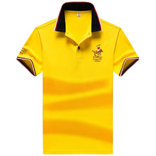 Load image into Gallery viewer, Polo Shirt Men Summer New Men's Short-Sleeved Polo Shirt Mens Embroidery Synthetic Fiber Fabric Youth Casual Business Polo Shirt
