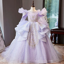 Load image into Gallery viewer, Wed Dress 2024 Flower Girl Wedding Dresses Costume Children Girls Birthday Party Princess Gown Vestido Kids Host Piano Outfit
