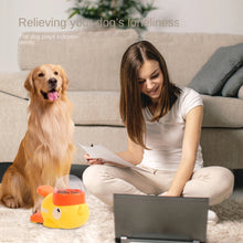 Load image into Gallery viewer, 2-in-1 Interactive Dog Toy Pet Automatic Food Treat Dispenser Cartoon Duck Design Slow Food Pet Snack Feeder for Dog Training
