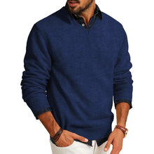 Load image into Gallery viewer, Men’s V-Neck Smart Casual Knit Pullover
