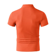 Load image into Gallery viewer, 2026 New Men's Casual and Fashionable Simple Collared Short Sleeved Polo Shirt Summer Comfortable Breathable and Versatile Top
