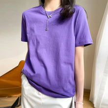 Load image into Gallery viewer, Loose Cotton Summer Tee Women
