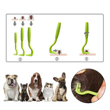 Load image into Gallery viewer, 3Pack Flea Remover Hook Tick Remover Tweezer Tick Pull Pet Cat Dog Tick Clamp Accessaries Pet Mite Flea Extractor Dog Accessarie
