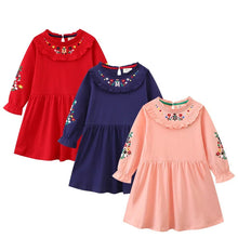 Load image into Gallery viewer, Princess Floral Embroidered Girls Dress
