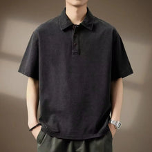 Load image into Gallery viewer, American Style Denim Summer Polo
