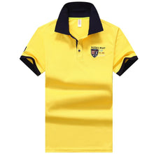 Load image into Gallery viewer, Polo Shirt Men Summer New Men's Short-Sleeved Polo Shirt Mens Embroidery Synthetic Fiber Fabric Youth Casual Business Polo Shirt
