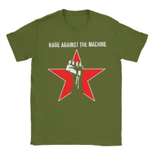 Load image into Gallery viewer, Rage Against the Machine T Shirts for Men 100% Cotton Unique T-Shirt Round Neck  Tee Shirt Short Sleeve Clothes Big Size
