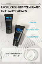 Load image into Gallery viewer, LAIKOU Men Face Cleanser 50g Deep Cleansing Oil Control Anti Acne Refreshing Moisturizing Facial Wash For Men Skin Care
