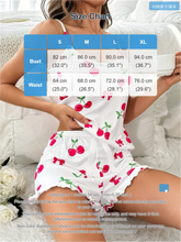 Load image into Gallery viewer, Cherry Ruffle Cami Pajama Set
