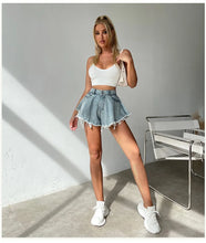 Load image into Gallery viewer, Women Denim Shorts Jeans Summer Beach Clothing Feminino Wide Leg Loose Short Femme Pantalones Cortos Ropa Mujer Fashion Clothes
