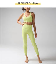 Load image into Gallery viewer, Women's Yoga Set Workout Set 2 Piece High Waist Yoga Leggings Sports Bra Gym Suit Activewear Sports Fitness Set Sports Suit
