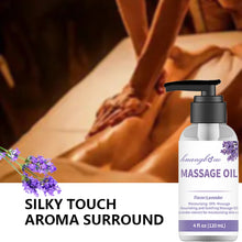 Load image into Gallery viewer, Lavender Massage Oil for Calming, Soothing and Relaxing Muscles Massage Oil for Massage Ideal Body Oil for Skin Moisturizing
