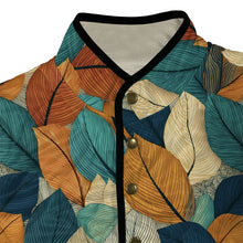 Load image into Gallery viewer, Quilted Leaf Print Winter Jacket
