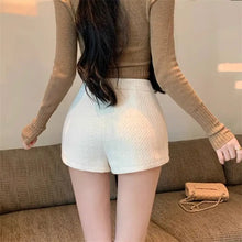 Load image into Gallery viewer, High Waist A Line Wool Shorts
