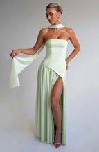 Load image into Gallery viewer, Backless High Split Summer Dress

