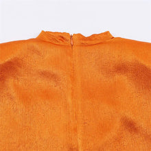 Load image into Gallery viewer, Women's Top 2026 Spring New Style Orange Sleeveless Satin Texture Long Ribbon Top Elegant and Stylish Unique Fashion Focus

