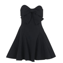 Load image into Gallery viewer, Strapless Bow A-Line Mini Dress
